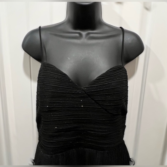 Alex Evenings Black Tiered Evening Cocktail Dress 12 - Picture 8 of 10